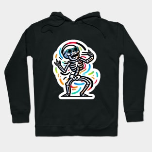 Dancing Skeleton Vibing Hoodie